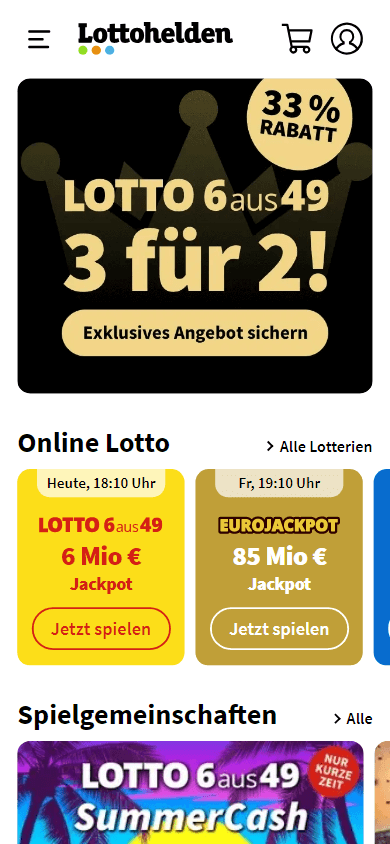 Lottohelden Casino Mobile screenshot